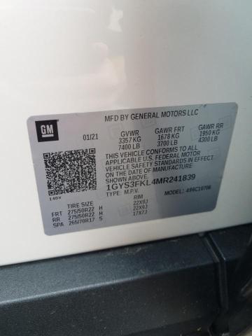 2021 CADILLAC ESCALADE S 1GYS3FKL4MR241839