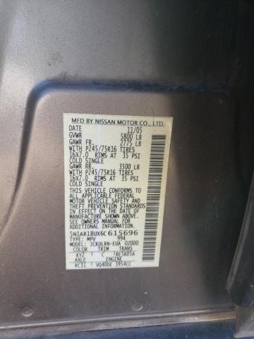 5N1AR18UX6C615696 Nissan Pathfinder 2006. Фото: 9