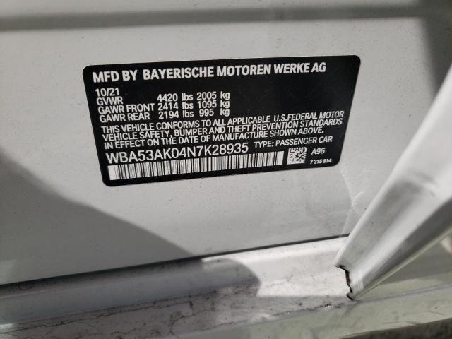2022 BMW 228I WBA53AK04N7K28935