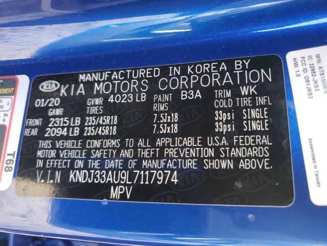 2020 KIA SOUL EX KNDJ33AU9L7117974