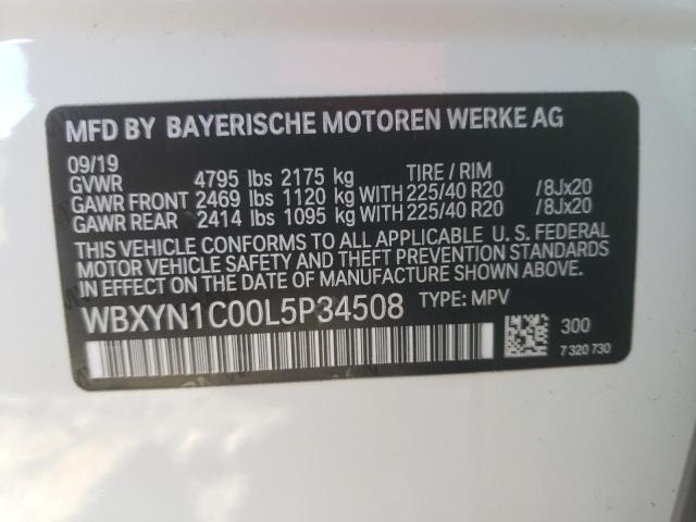 2020 BMW X2 M35I WBXYN1C00L5P34508