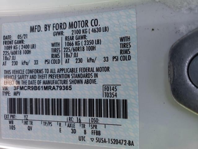 3FMCR9B61MRA79365 Ford Bronco Spo 2021. Фото: 9