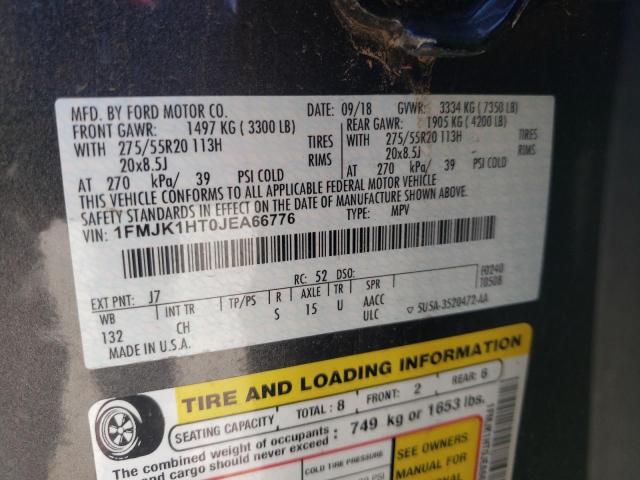 2018 FORD EXPEDITION - 1FMJK1HT0JEA66776