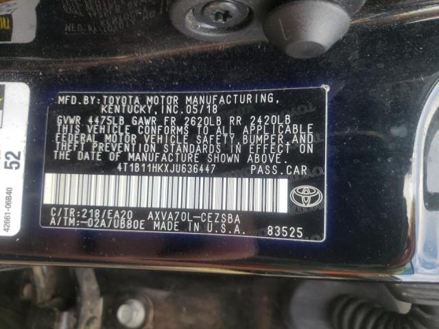 Фото: 4T1B11HKXJU636447 - 10