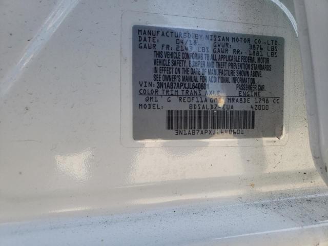 2018 NISSAN SENTRA S 3N1AB7APXJL640601