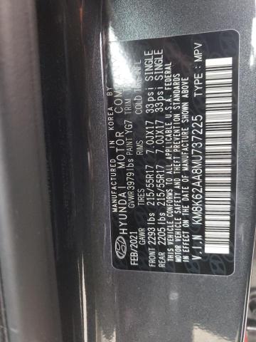 2021 HYUNDAI KONA SEL P KM8K62AA8MU737225