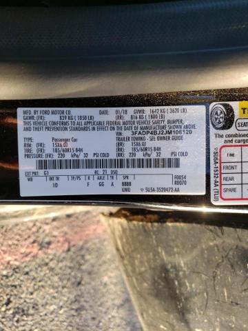3FADP4BJ2JM108120 Ford Fiesta Se 2018. Фото: 9