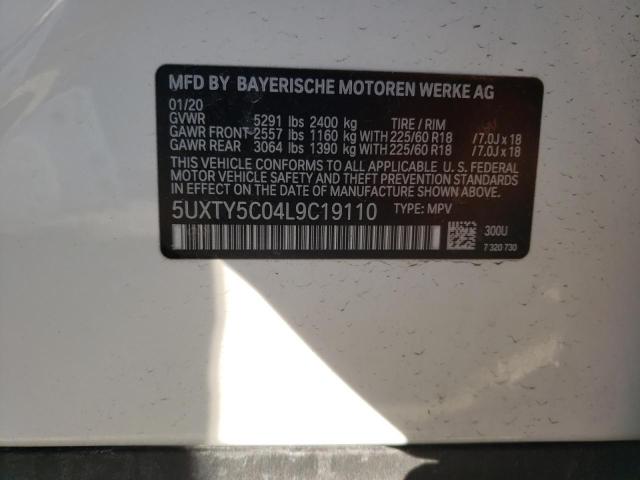2020 BMW X3 XDRIVE3 - 5UXTY5C04L9C19110