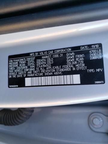 2020 VOLVO XC40 T4 MO YV4AC2HK7L2261337