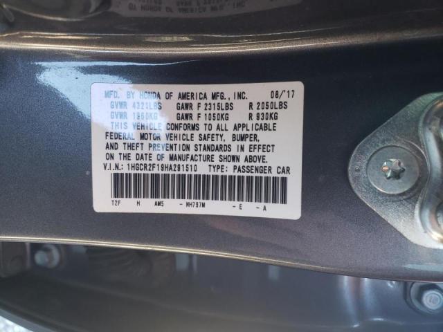 2017 HONDA ACCORD SPO - 1HGCR2F19HA291510
