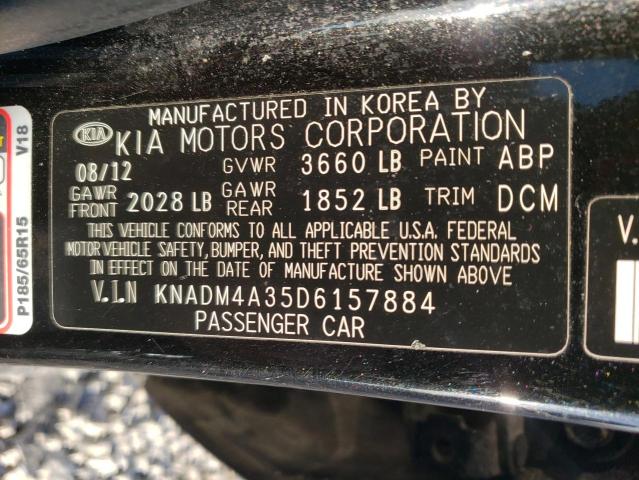 KNADM4A35D6157884 Kia Rio Lx 2013. Фото: 9
