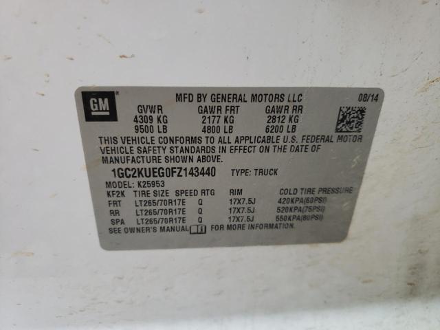 1GC2KUEG0FZ143440 Chevrolet Silverado 2015. Фото: 9