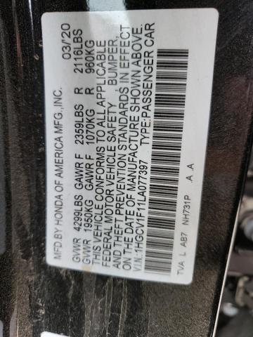 2020 HONDA ACCORD LX 1HGCV1F11LA077397