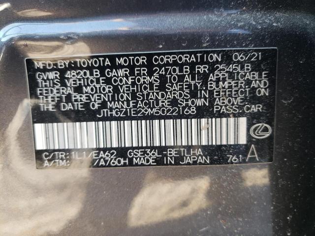 2021 LEXUS IS 350 F-S JTHGZ1E29M5022168