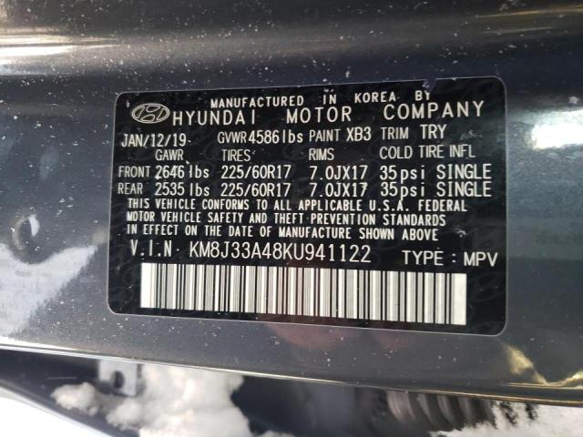 2019 HYUNDAI TUCSON LIM KM8J33A48KU941122