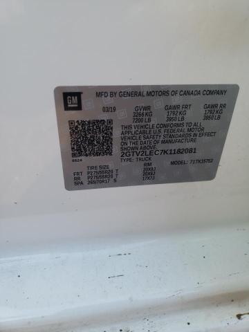 2019 GMC SIERRA LIM 2GTV2LEC7K1182081