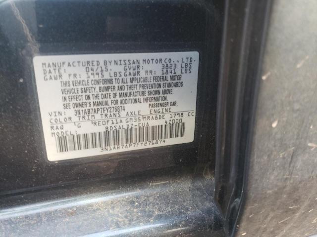 2015 NISSAN SENTRA S 3N1AB7AP7FY276874
