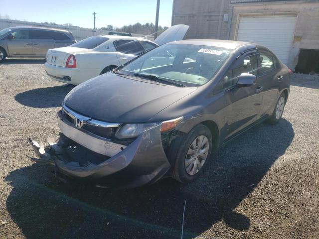 2HGFB2F57CH585339 Honda Civic Lx 2012. Фото: 1