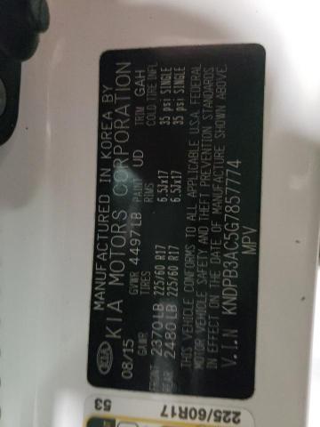2016 KIA SPORTAGE L KNDPB3AC5G7857774