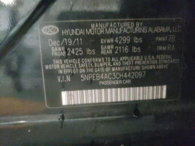 2012 HYUNDAI SONATA - 5NPEB4AC3CH442097