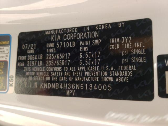 2022 KIA CARNIVAL L KNDNB4H36N6134005