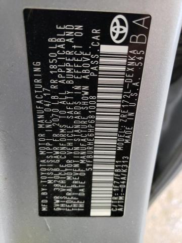 2017 TOYOTA COROLLA L - 5YFBURHE6HP681008