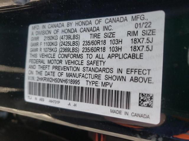2022 HONDA CR-V 2HKRW2H50NH618995