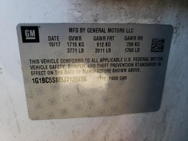 2018 CHEVROLET CRUZE LS 1G1BC5SM3J7126206