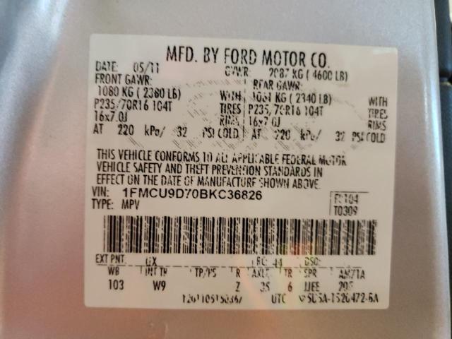 2011 FORD ESCAPE XLT - 1FMCU9D70BKC36826