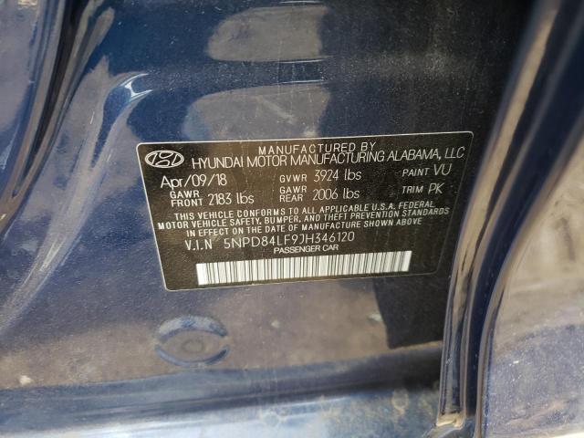 5NPD84LF9JH346120 Hyundai Elantra Se 2018. Фото: 9