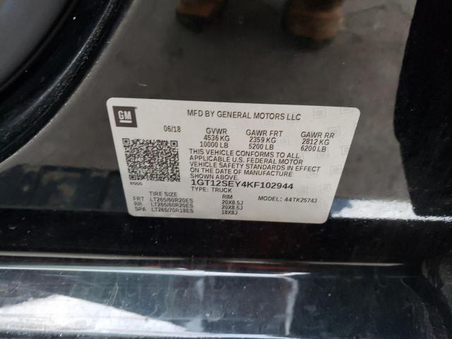 2019 GMC SIERRA K25 1GT12SEY4KF102944