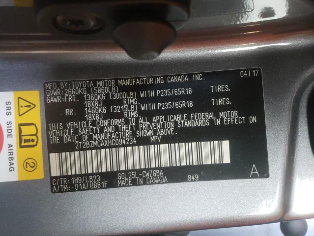 2017 LEXUS RX 350 BAS - 2T2BZMCAXHC094234