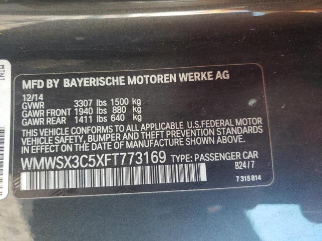 2015 MINI COOPER COU WMWSX3C5XFT773169