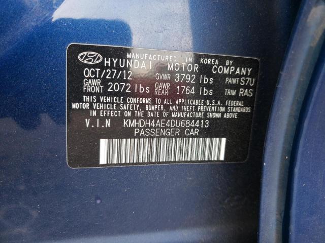2013 HYUNDAI ELANTRA GL - KMHDH4AE4DU684413
