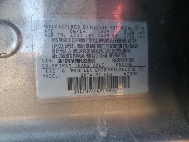 3N1CN7AP6FL824599 Nissan VERSA S