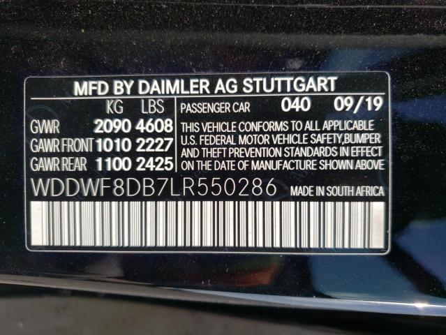 WDDWF8DB7LR550286 Mercedes-Benz C 300 2020. Фото: 9
