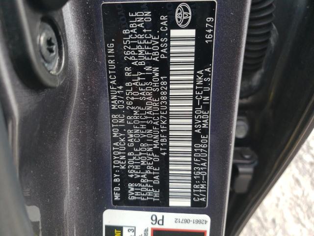 2014 TOYOTA CAMRY L - 4T1BF1FK7EU388281