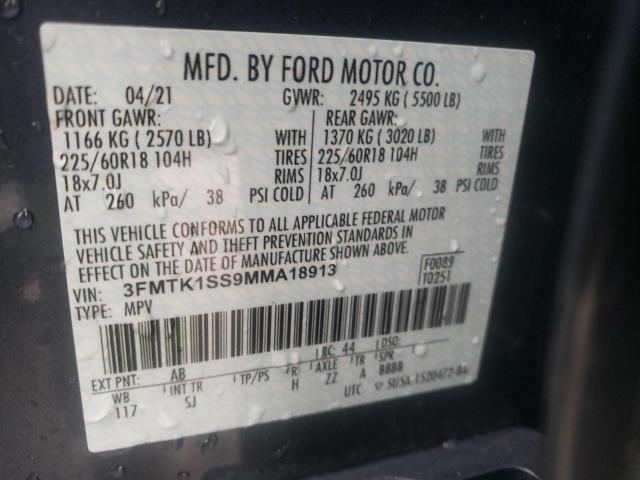 2021 FORD MUSTANG MA 3FMTK1SS9MMA18913