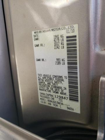 1N4AL2AP9AC129847 Nissan Altima Bas 2010. Фото: 9