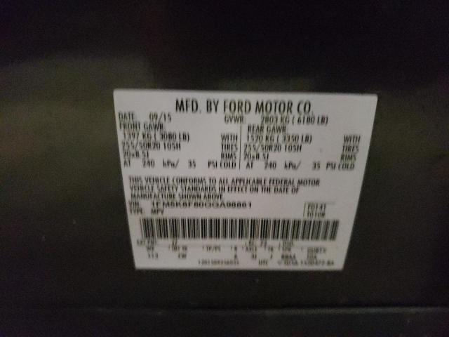 2016 FORD EXPLORER L 1FM5K8F80GGA98861