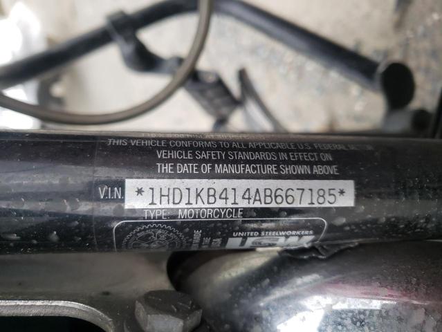 2010 HARLEY-DAVIDSON FLHX 1HD1KB414AB667185