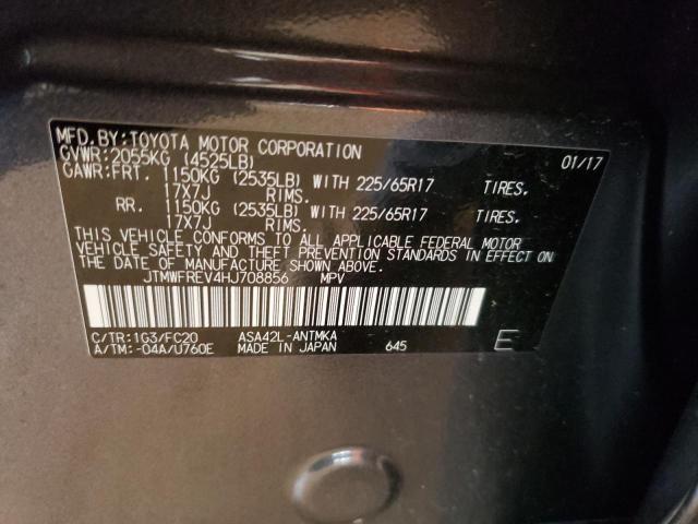 2017 TOYOTA RAV4 XLE JTMWFREV4HJ708856