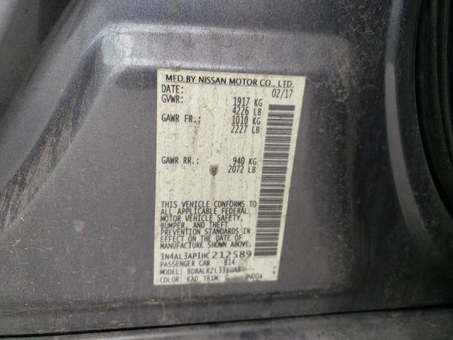 2017 NISSAN ALTIMA 2.5 1N4AL3AP1HC212589