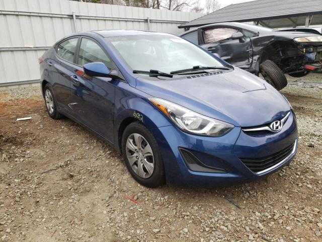 2016 HYUNDAI ELANTRA SE 5NPDH4AE6GH754996
