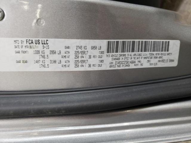 2016 DODGE GRAND CARA - 2C4RDGCG7GR146604