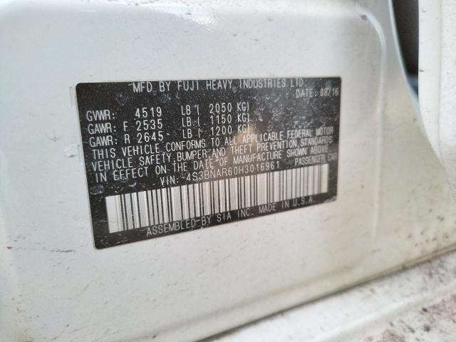 2017 SUBARU LEGACY SPO 4S3BNAR60H3016961