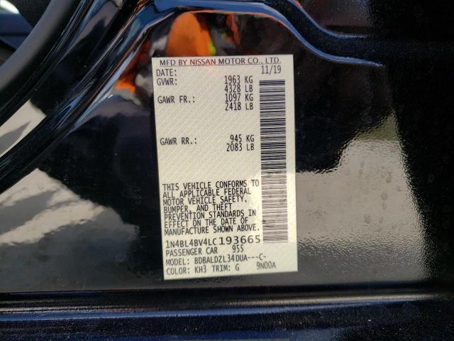 2020 NISSAN ALTIMA S 1N4BL4BV4LC193665