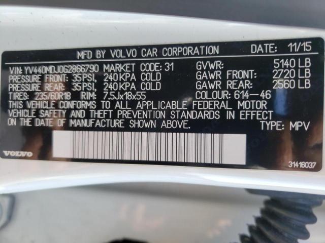 2016 VOLVO XC60 T5 YV440MDJ0G2866790