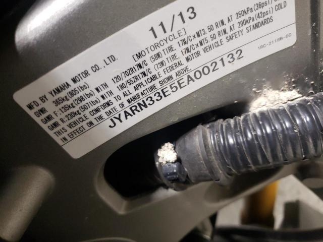 2014 YAMAHA FZ09 JYARN33E5EA002132