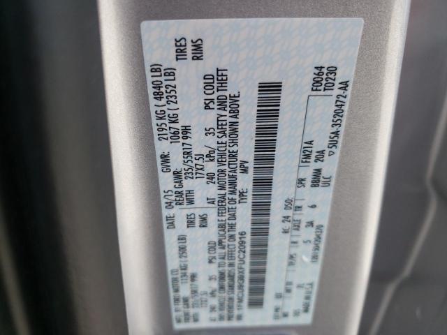 2015 FORD ESCAPE SE 1FMCU9G9XFUC20916